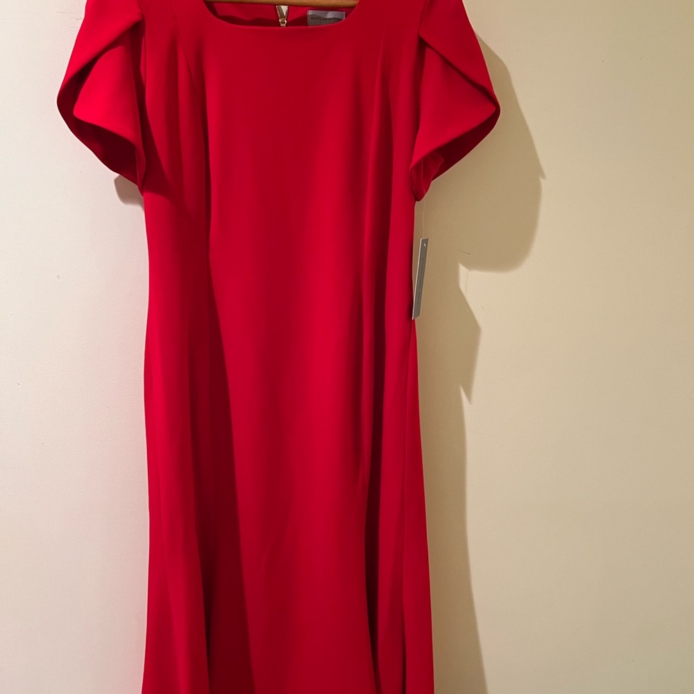 Marc New York Vibrant Red Midi Dress